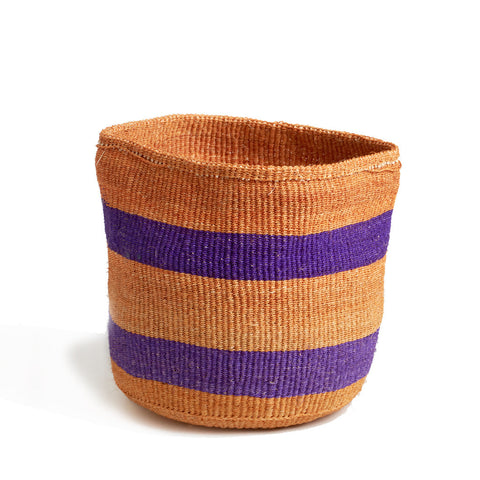 Purple Striped Basket - Kenya